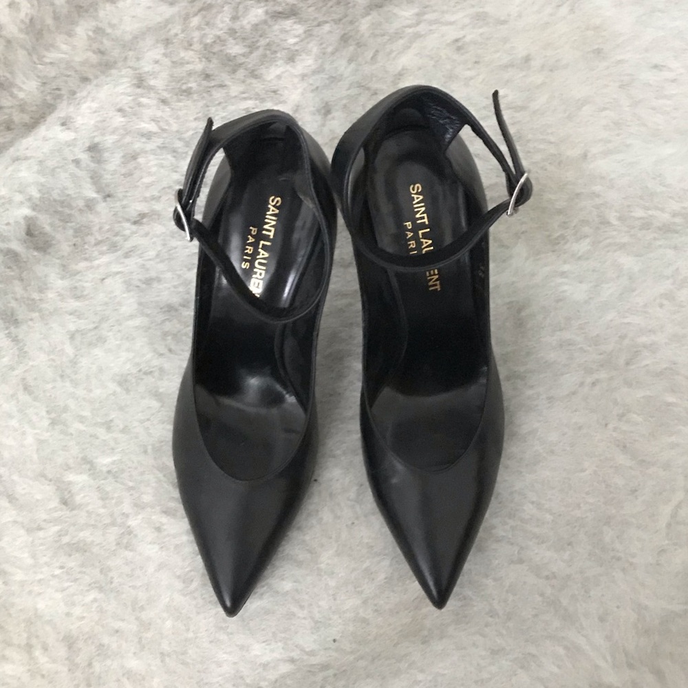 Saint Laurent ankle strap heels
